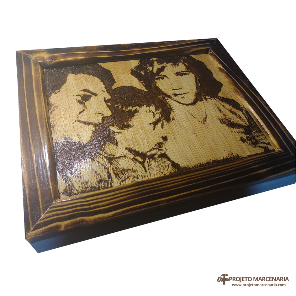 quadro pirografia