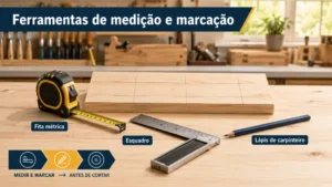 Ferramentas de medição e marcação