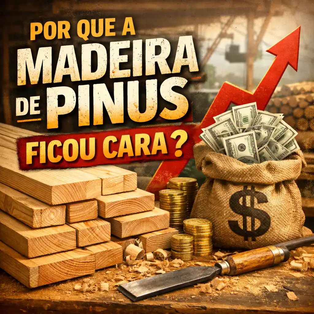 Por que a madeira de pinus ficou cara