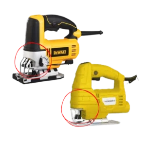 comparação de acabamento de serras tico tico