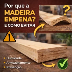 Por que a madeira empena
