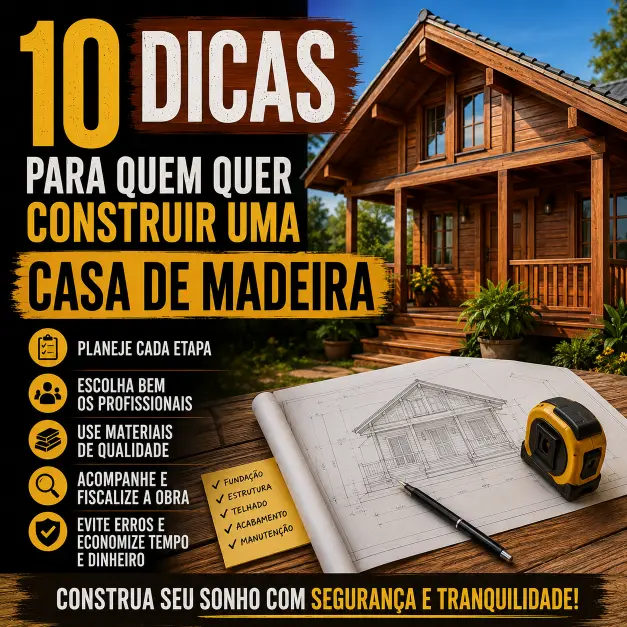 Dicas para construir uma casa de madeira