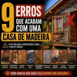 Erros que acabam com uma casa de madeira
