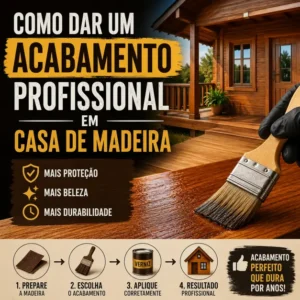 acabamento profissional em casa de madeira