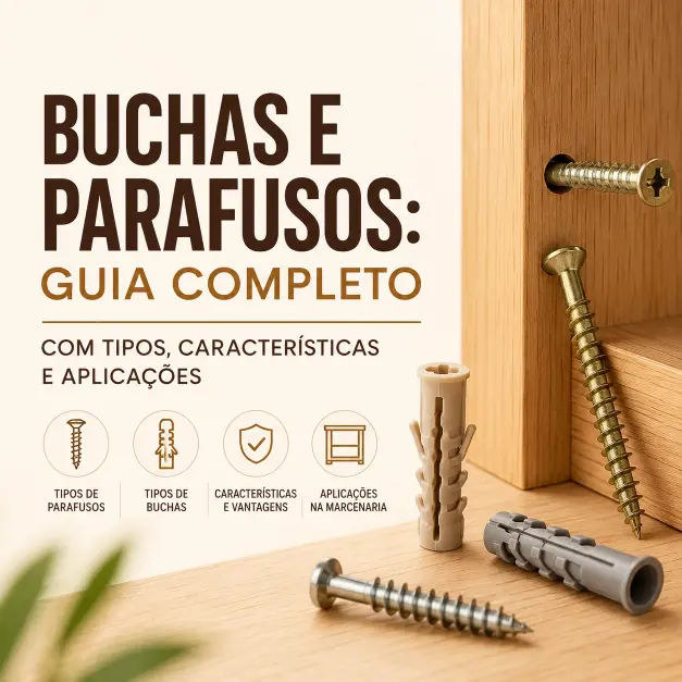 Buchas e parafusos