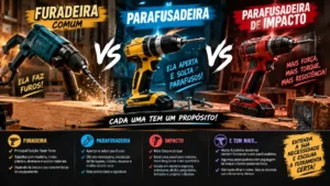 furadeira x impacto x parafusadeira