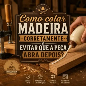 Como colar madeira corretamente