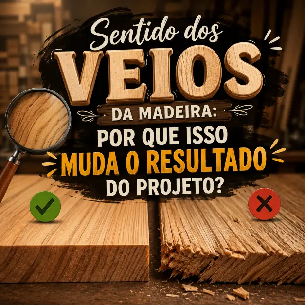Sentido dos veios da madeira