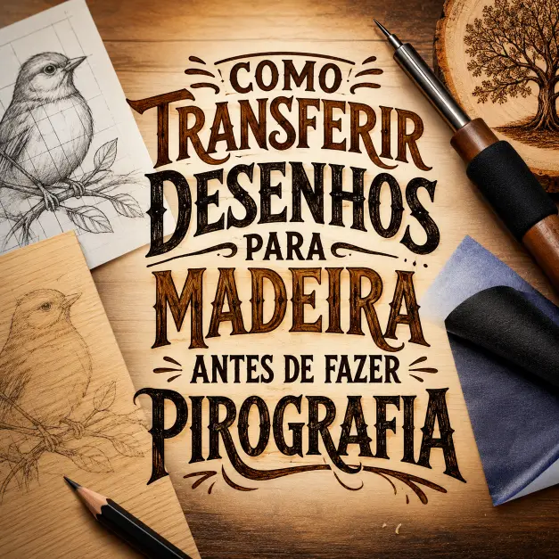 Como transferir desenhos para madeira
