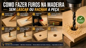 Como fazer furos na madeira