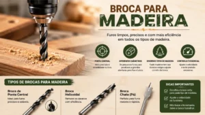 brocas para madeira