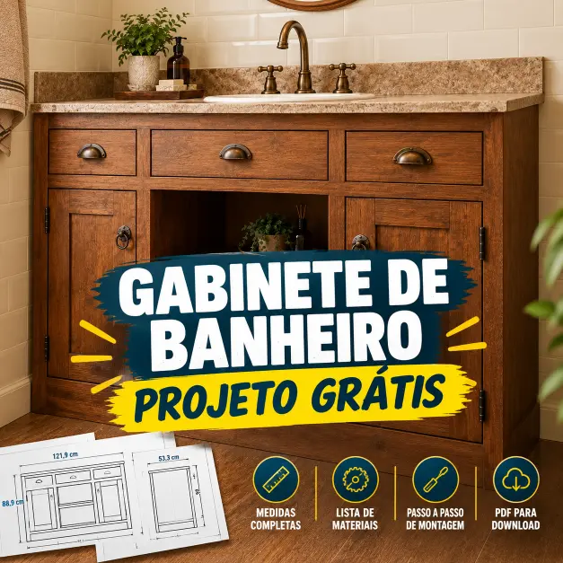 Gabinete de Banheiro com Nicho