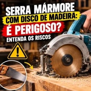 Serra Mármore com Disco de Madeira