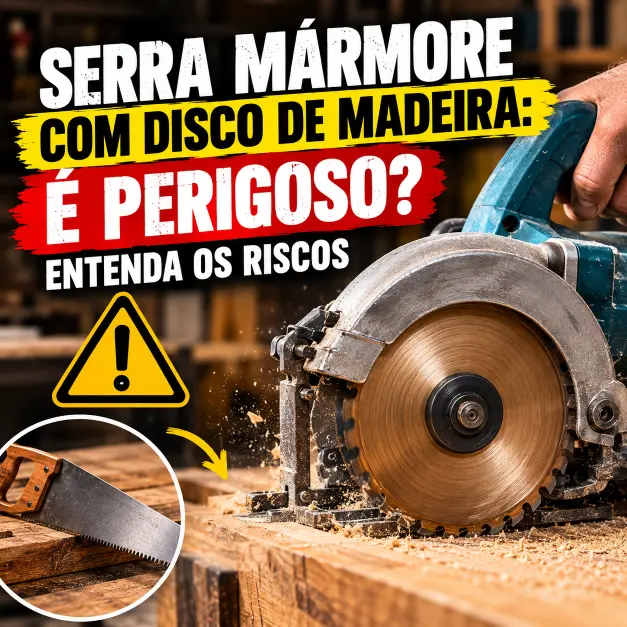 Serra Mármore com Disco de Madeira