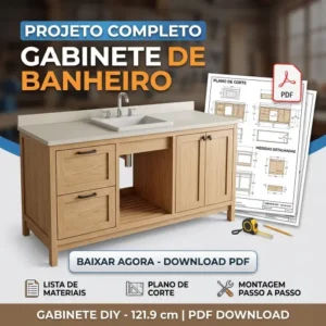 projeto gabinete de banheiro