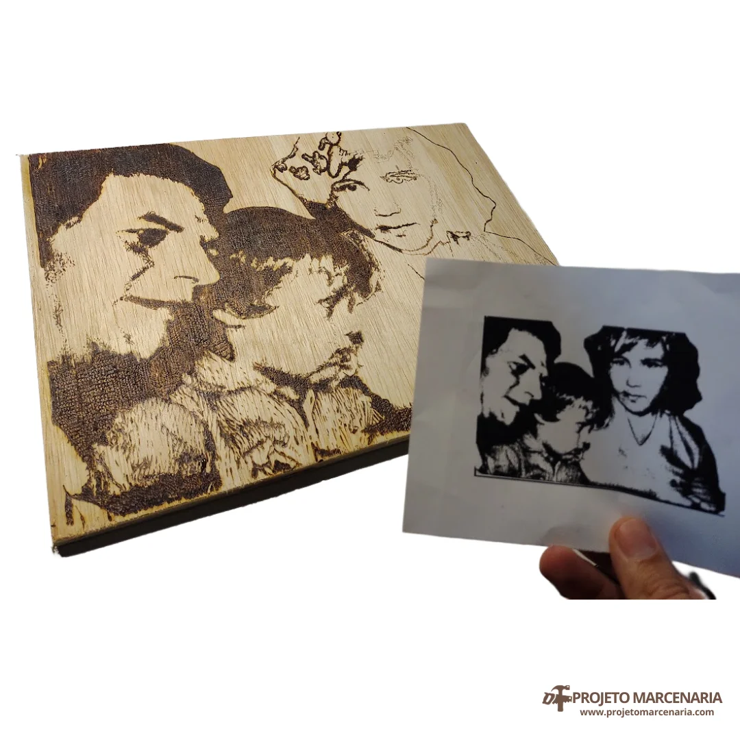 quadro pirografia