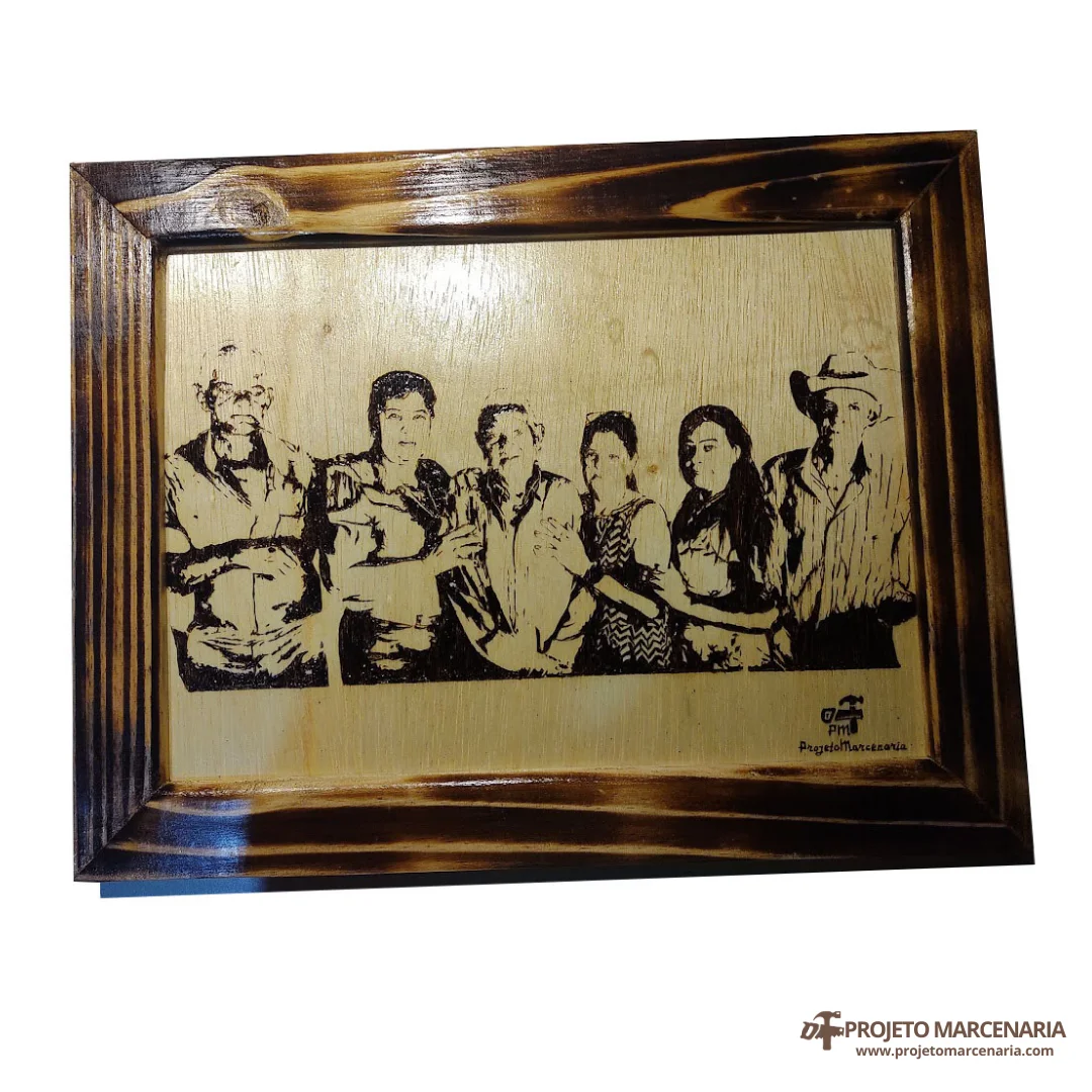 quadro pirografia
