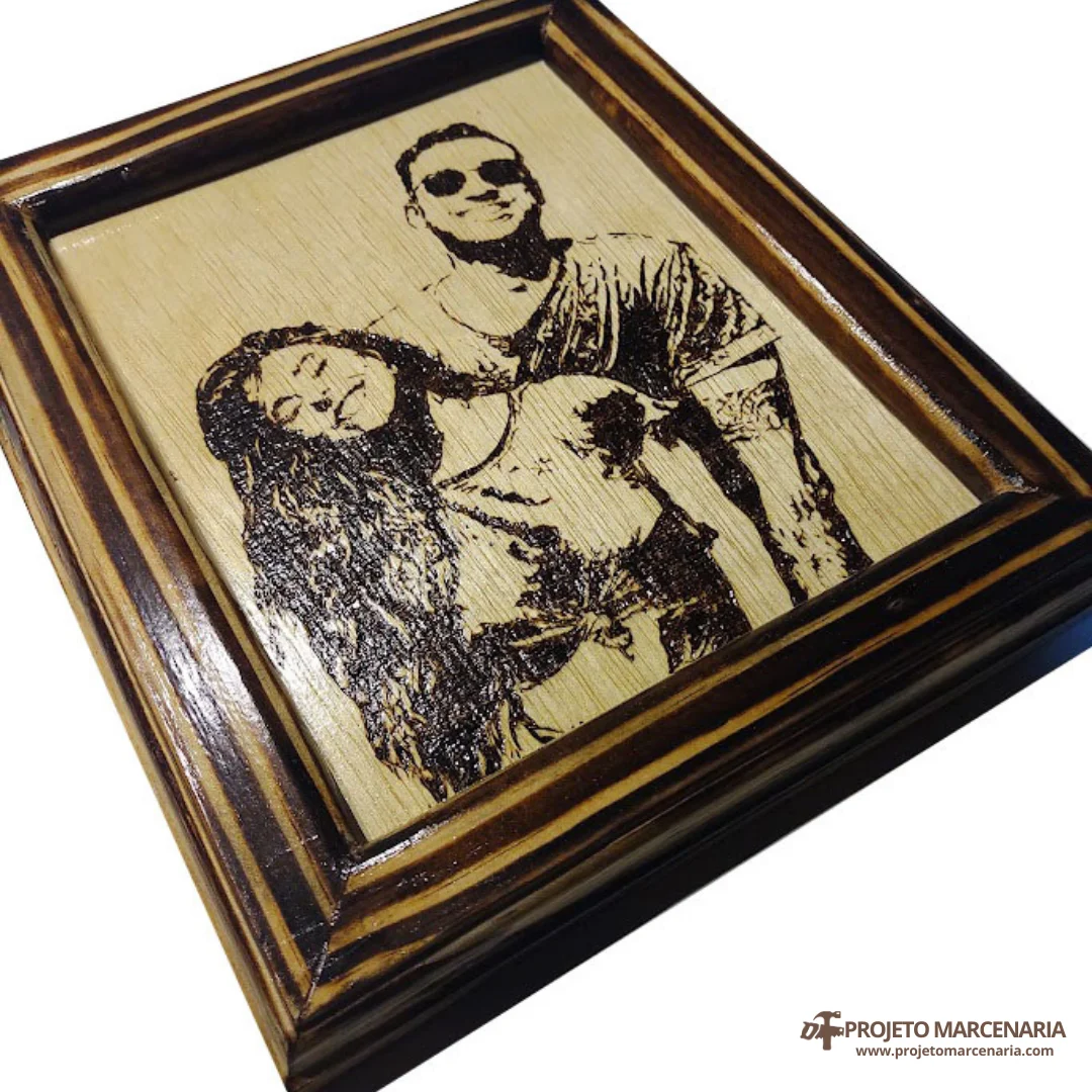 quadro pirografia