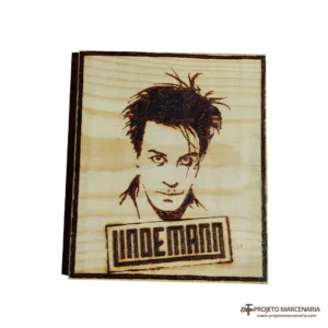 Quadro Pirografia - Till Lindemann